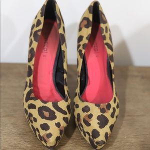 H&M cheetah print heel